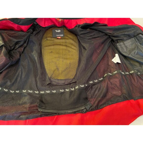 Wd Motorsports Miami Mesh Jacket Lightweight Reflective Panels Black Red 2XL - Picture 4 of 15